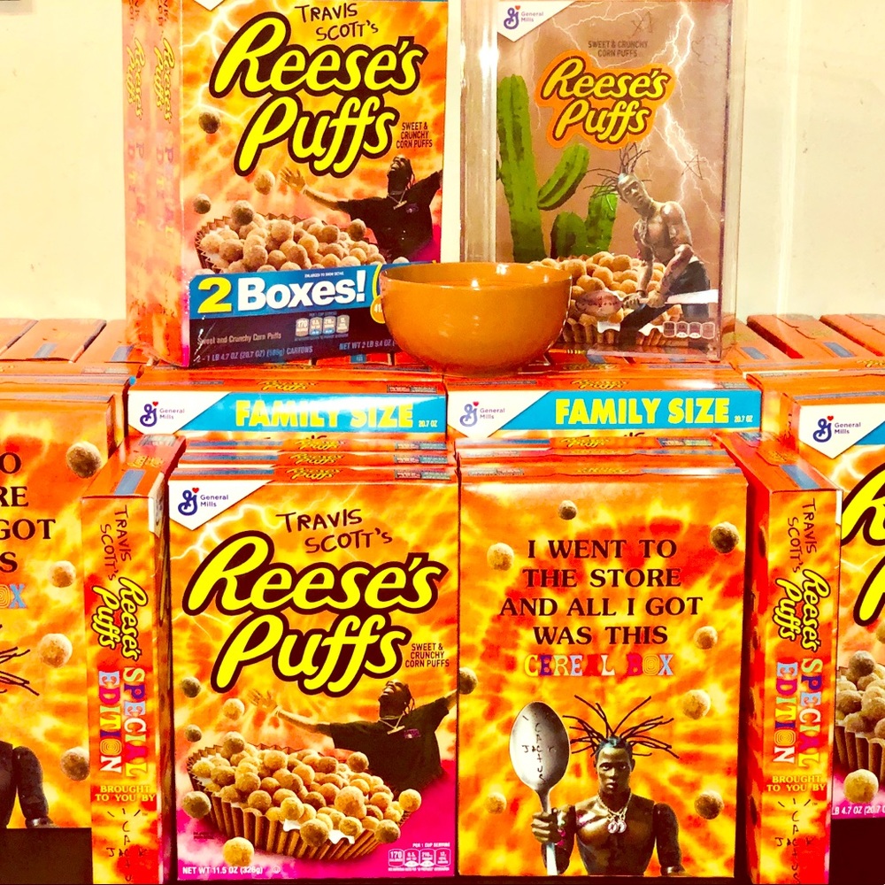 Travis Scott x Reese’s Puffs cereal collab!!